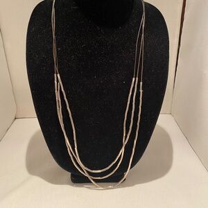 Leather & Sterling Silver Multi-strand Necklace